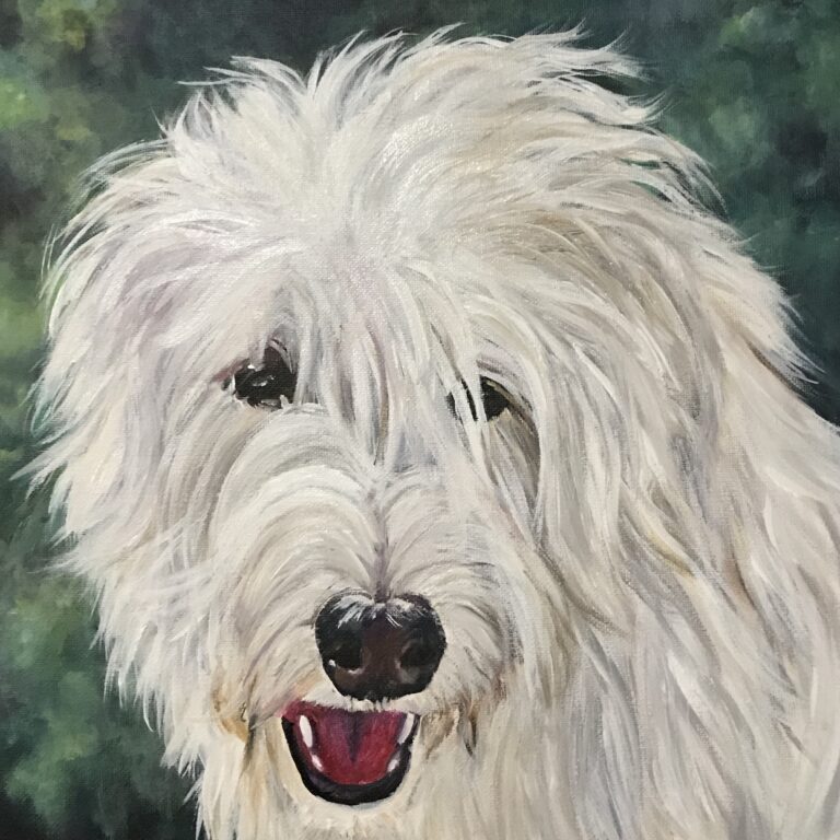 sheepdog painting artwork